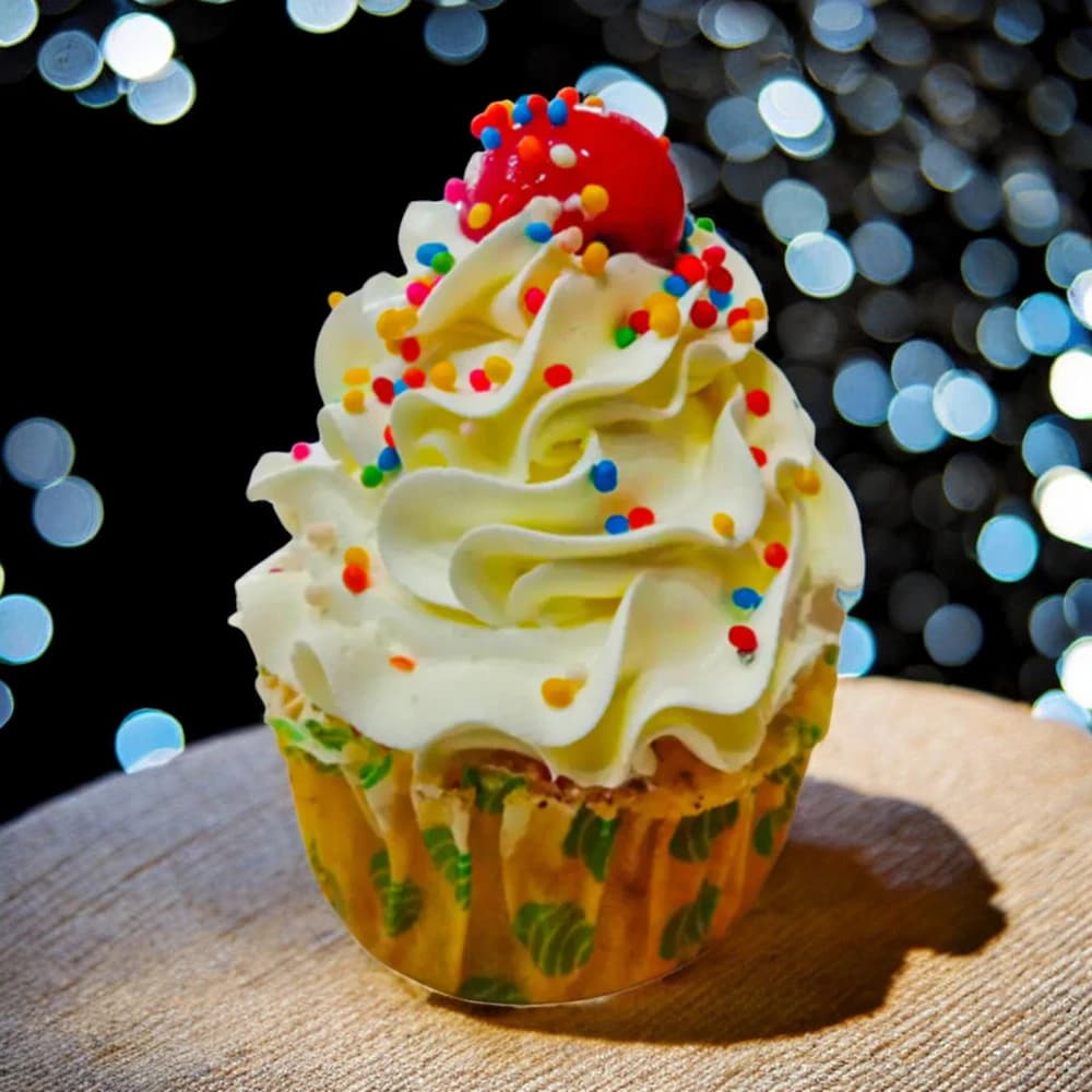 Butterscotch cupcake view 1