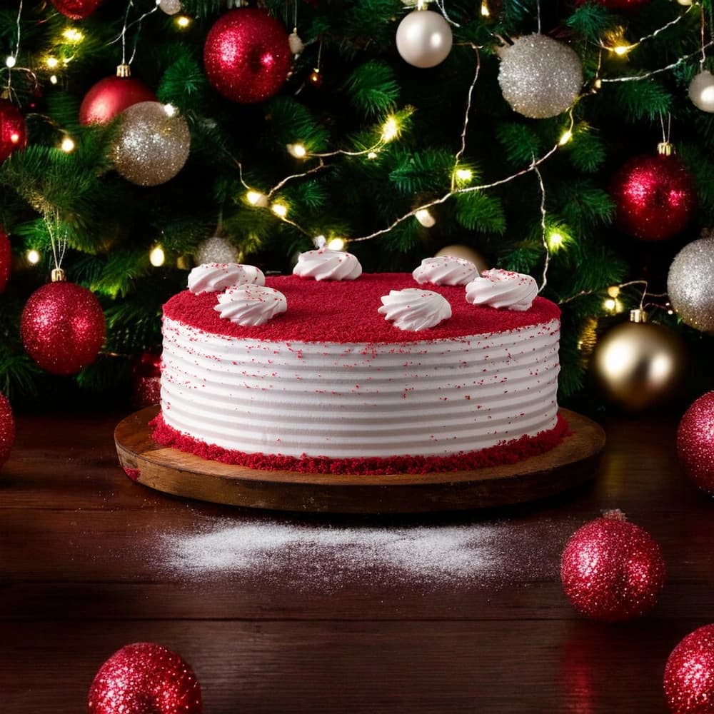 Frosting Red Velvet Cake view 2