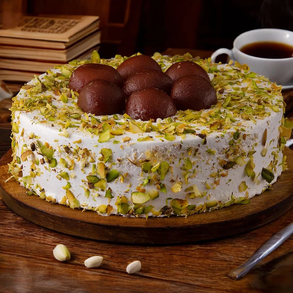 Yummy Gulab Jamun Cake
