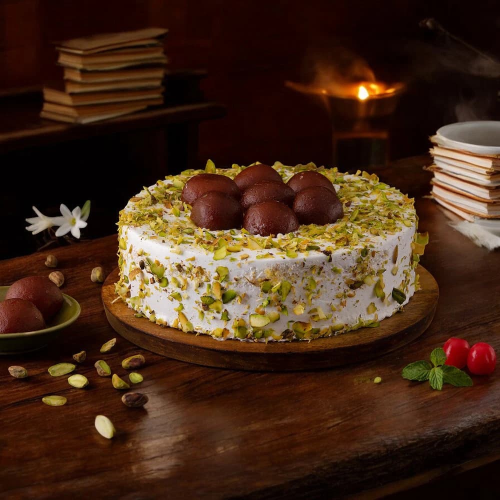 Yummy Gulab Jamun Cake view 2