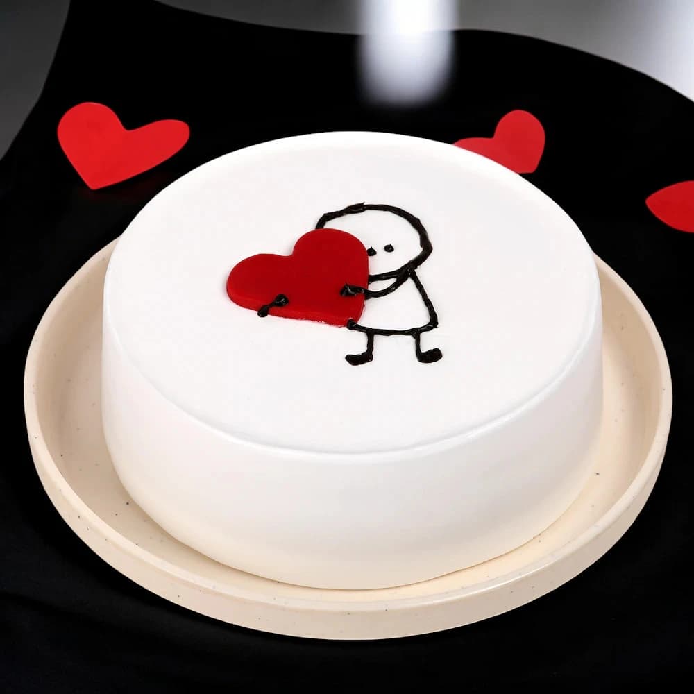 Heartfelt Vanilla Cake view 2