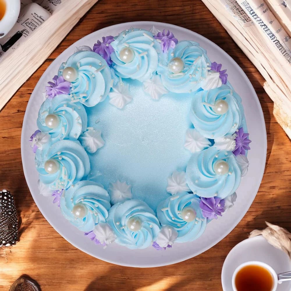 Beautiful Pearl Vanilla Cake view 1