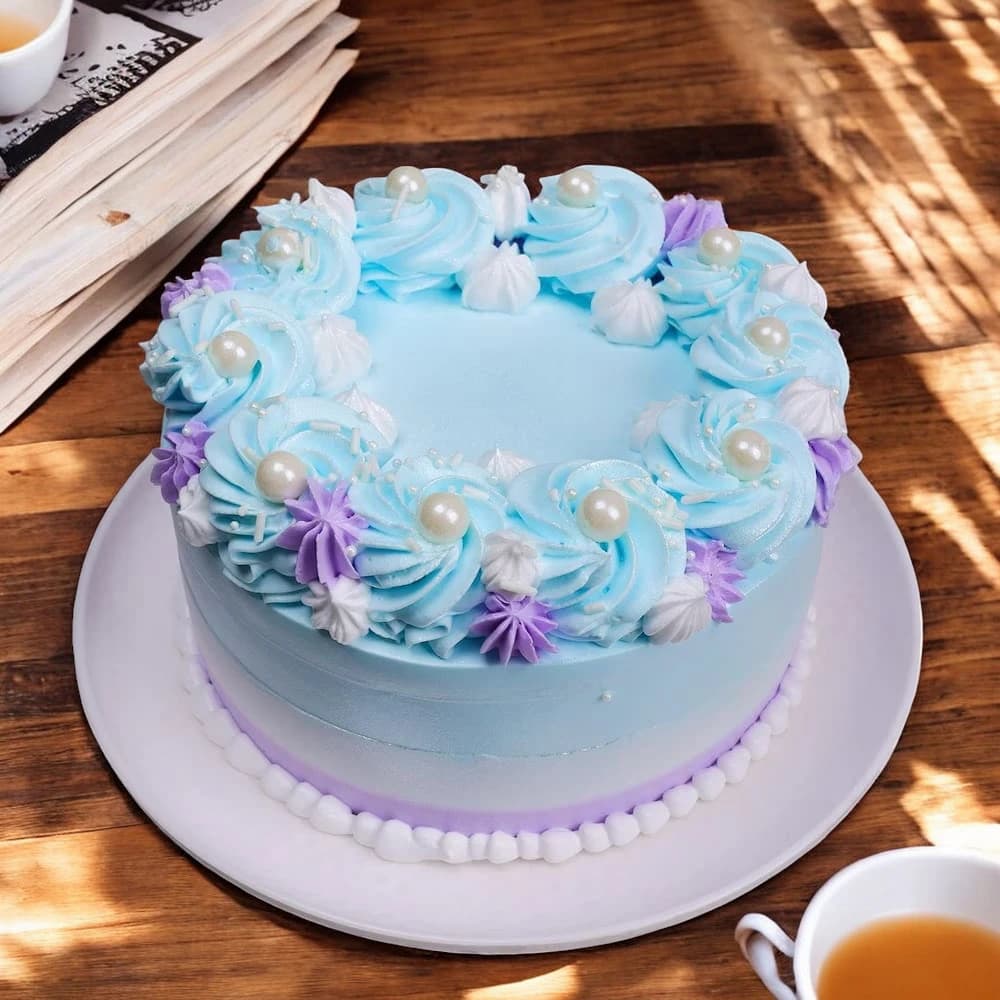 Beautiful Pearl Vanilla Cake view 2