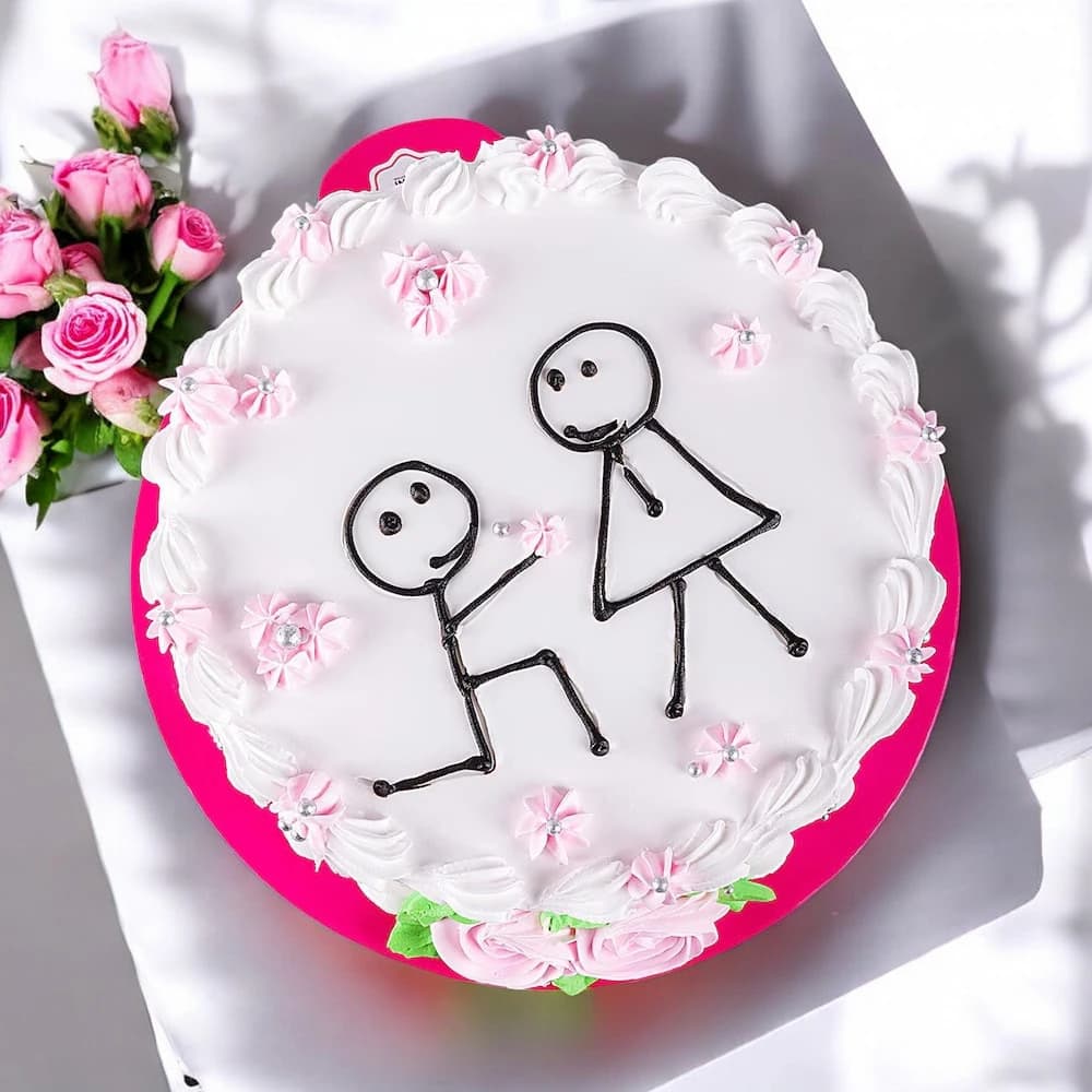 Always Together Vanilla Cake view 1