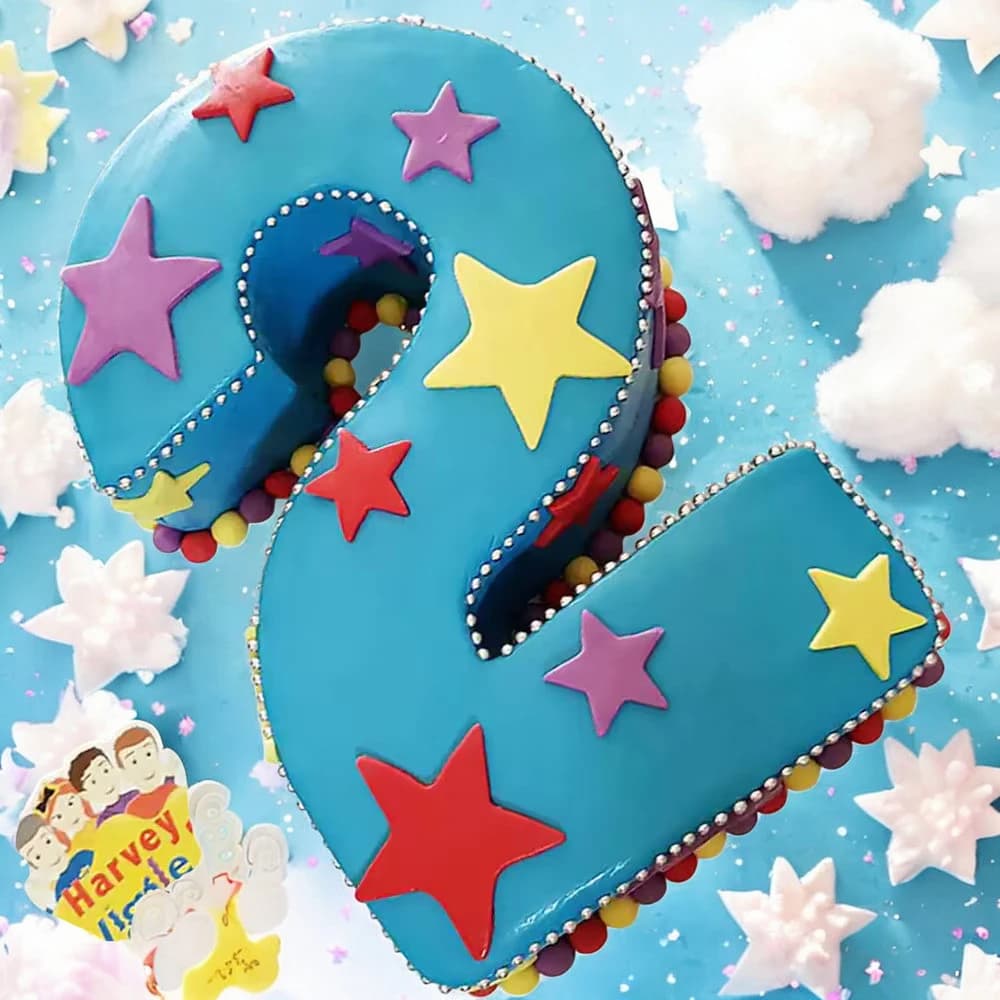 Sparkle Second Birthday Cake view 1