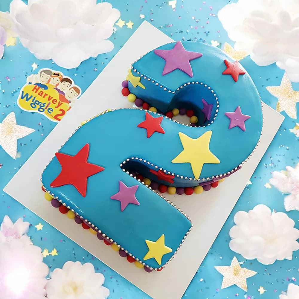 Sparkle Second Birthday Cake view 2