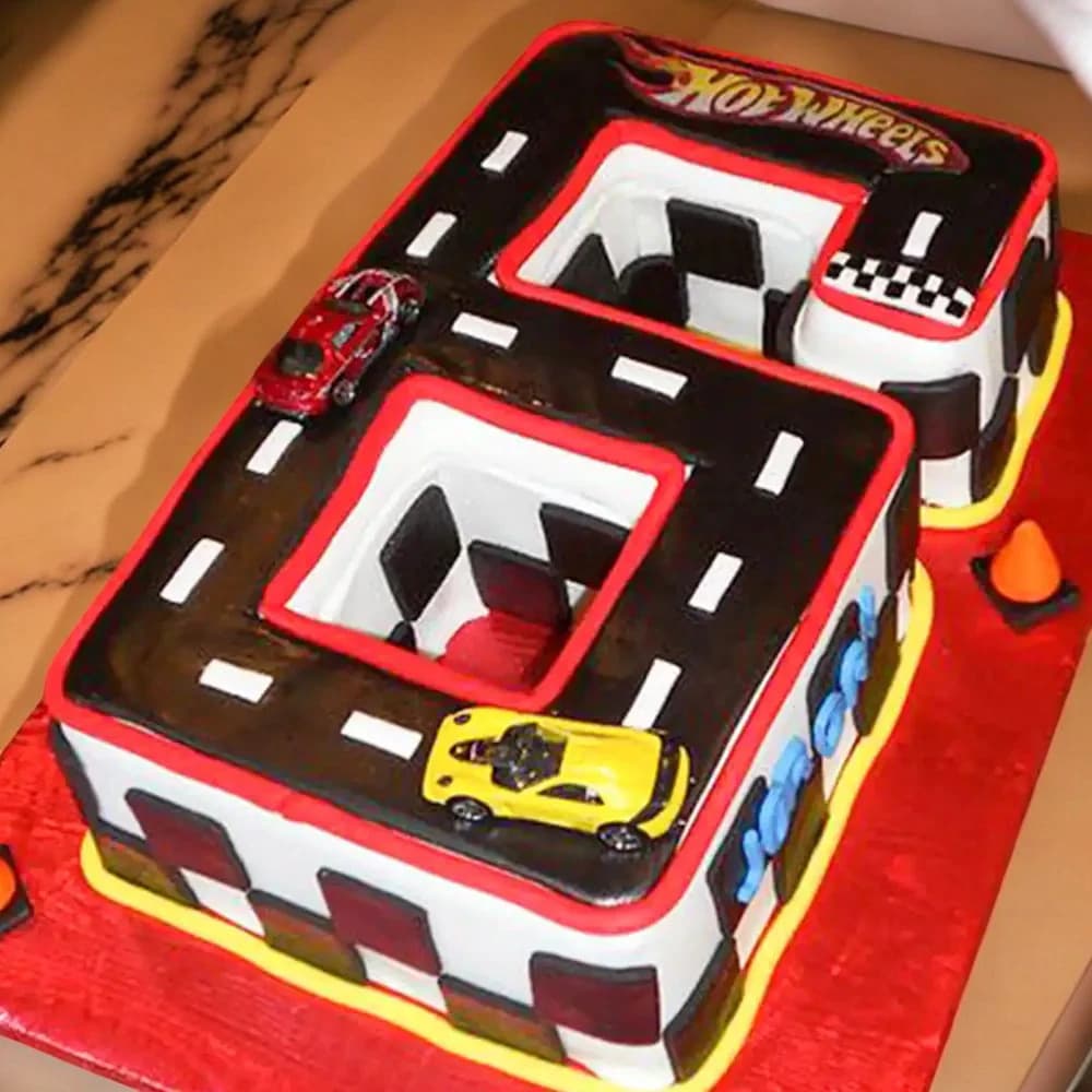 Cars Sixth Birthday Cake