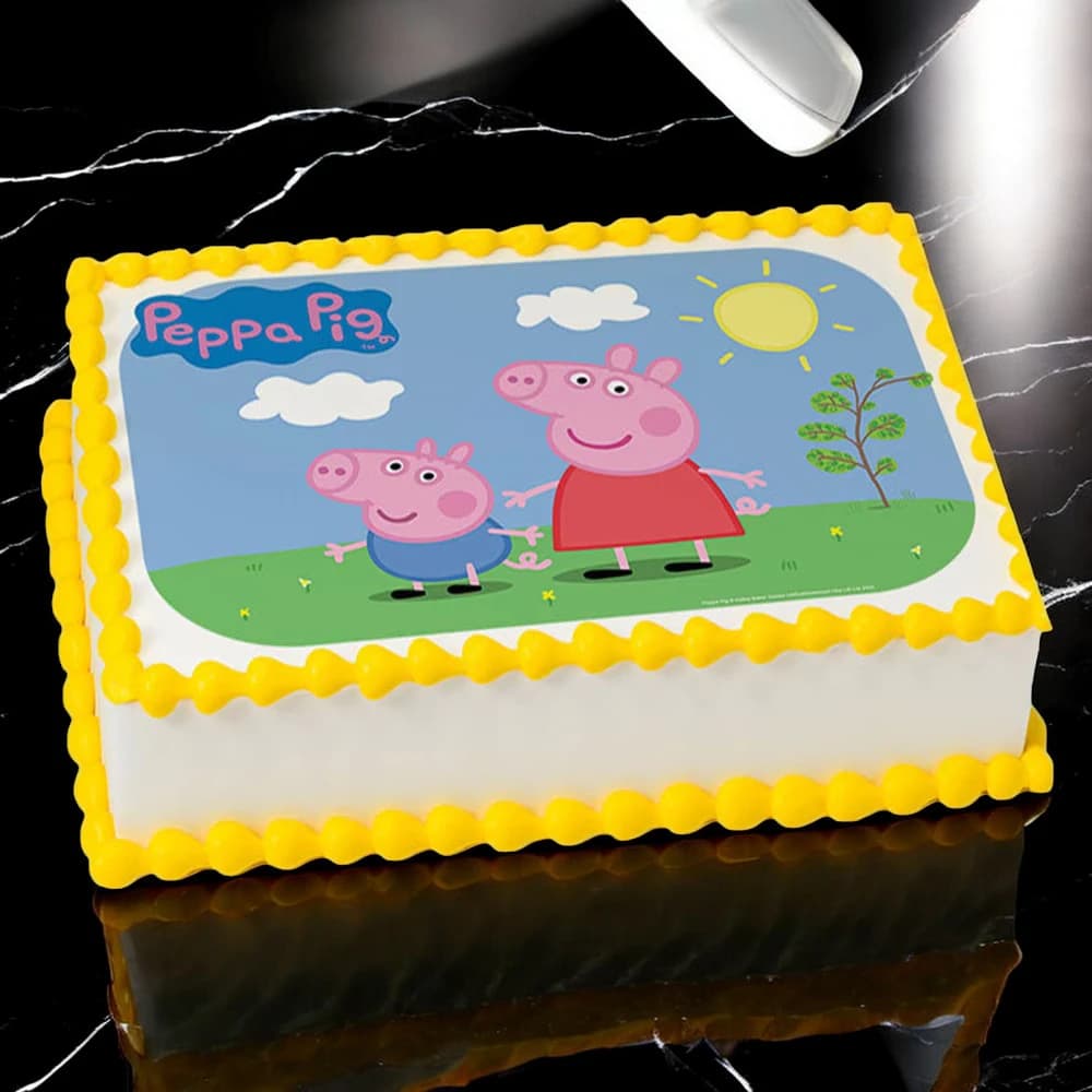 Peppa Pig Photo Cake
