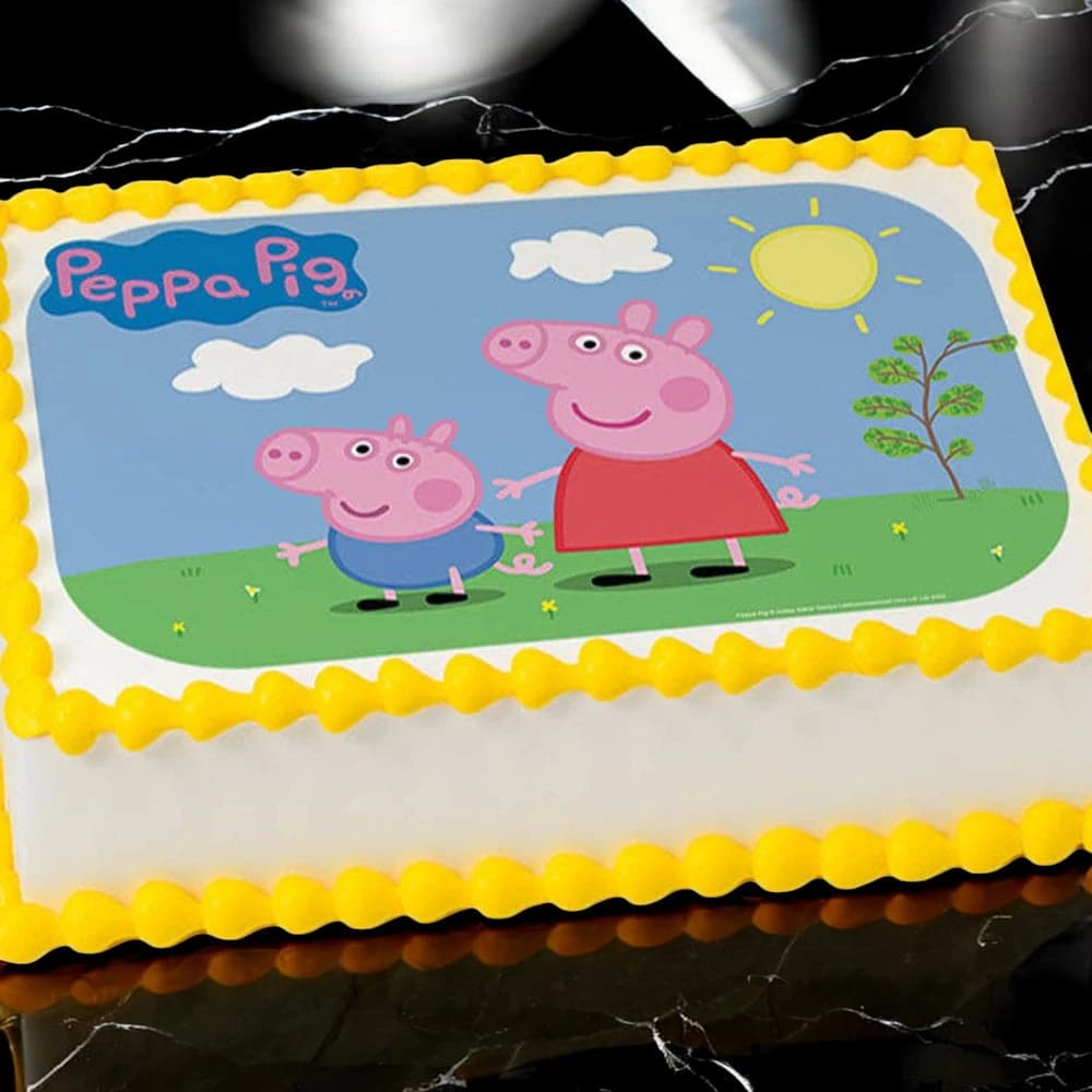 Peppa Pig Photo Cake view 1