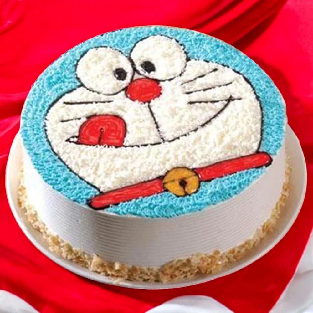 Doraemon cartoon cake view 2