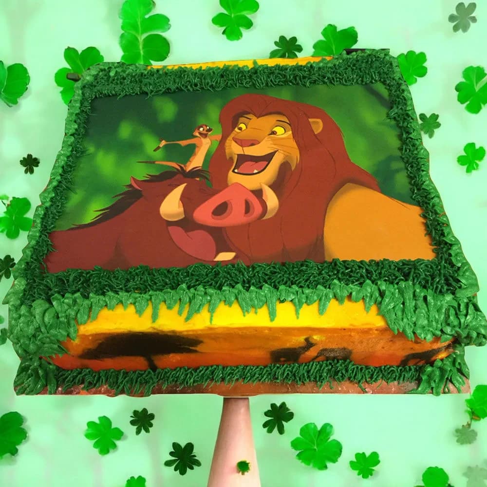 Simba and Friends Photo cake