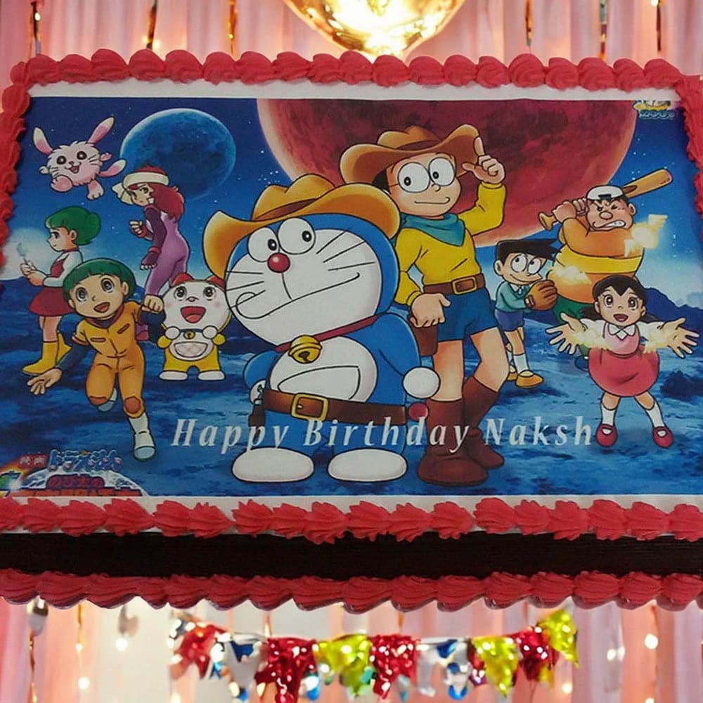 Doraemon photo cake view 1