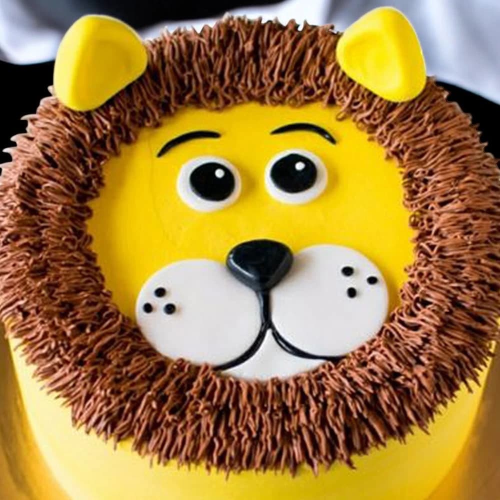 Lion Face Cake Theme view 2