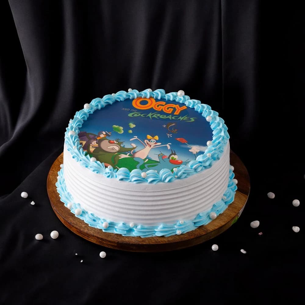 Oggy Vanilla Poster Cake