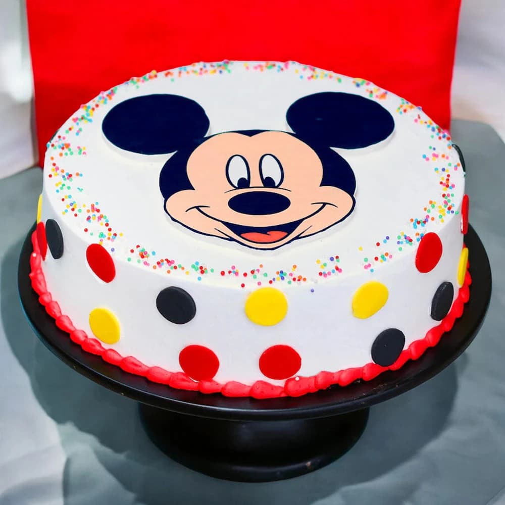 Dot Art Mickey Mouse Cake