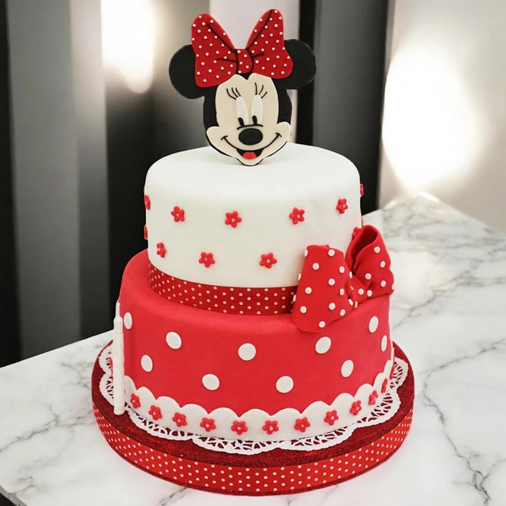 Minnie Mouse Cartoon Cake
