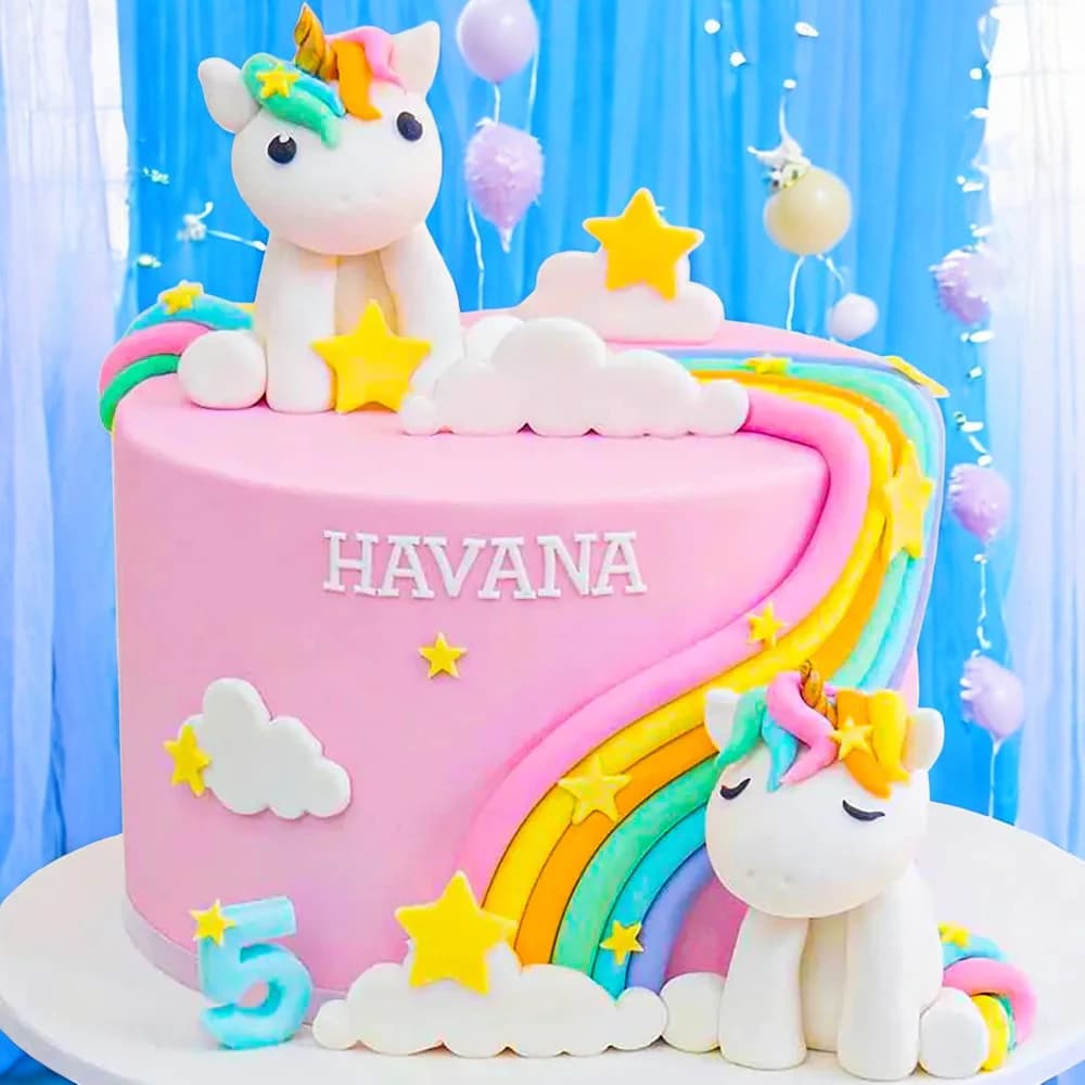 Heaven Unicorn cake view 1