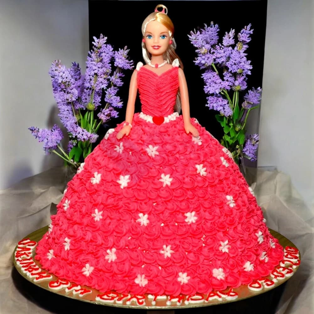 Black Forest Barbie Doll Cake