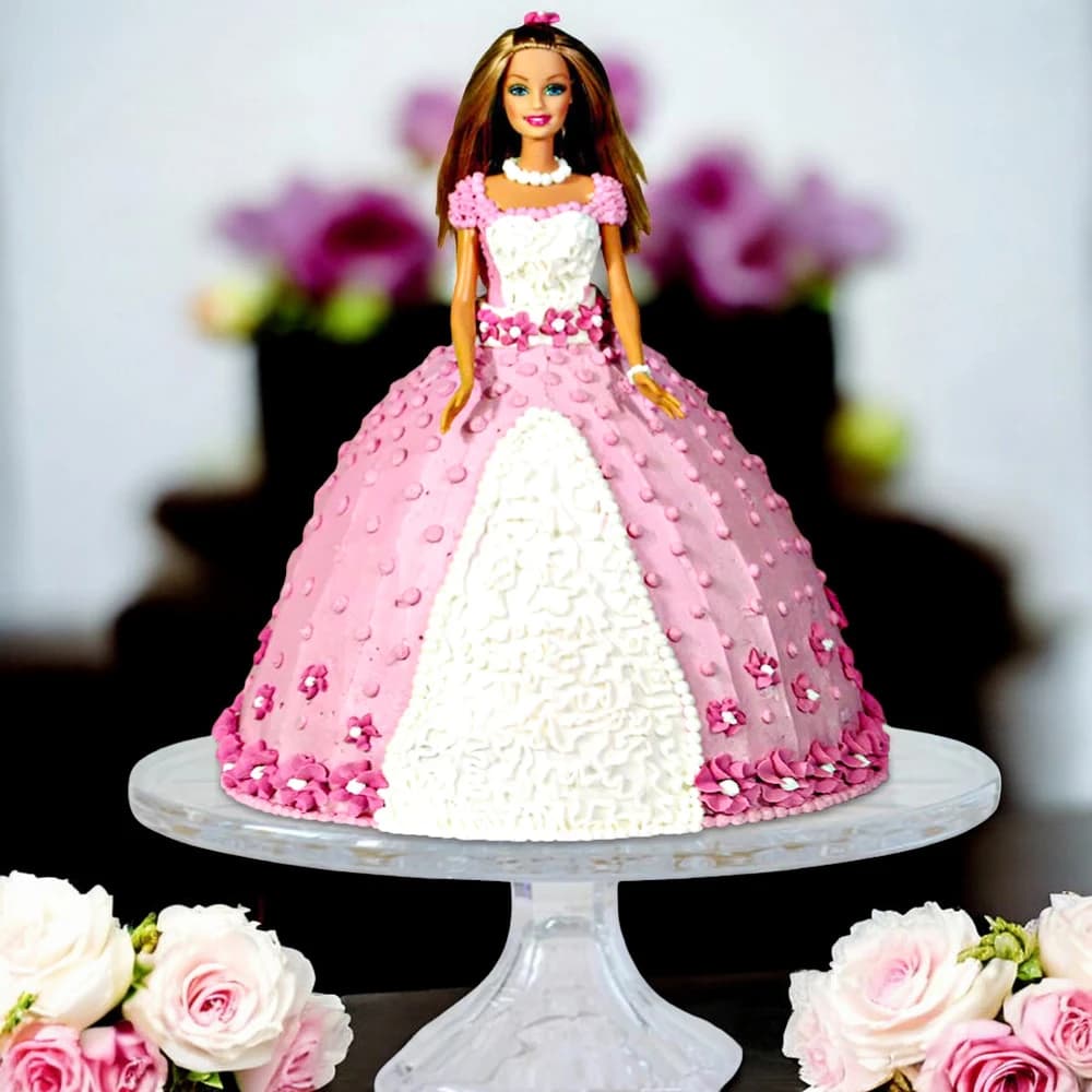 Royal Queen Barbie Cake