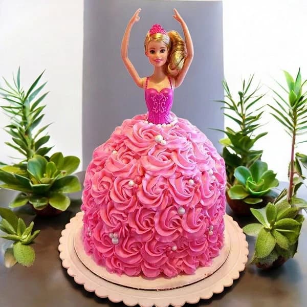 Pink Barbie Cake