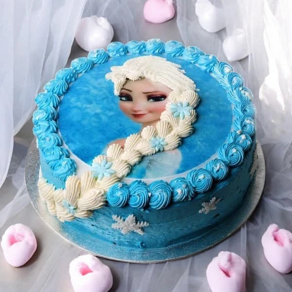 Elsa Princess Cream Cake