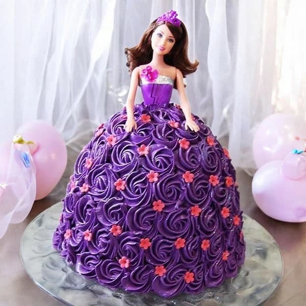 Purple Doll Cream Cake
