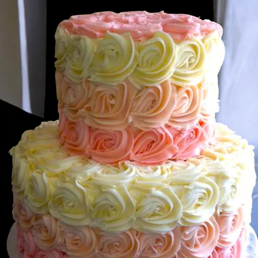 Rosy Decorative Wedding Cakes view 2