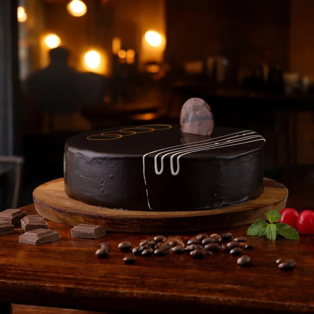 Decorative Chocolate Cake view 1