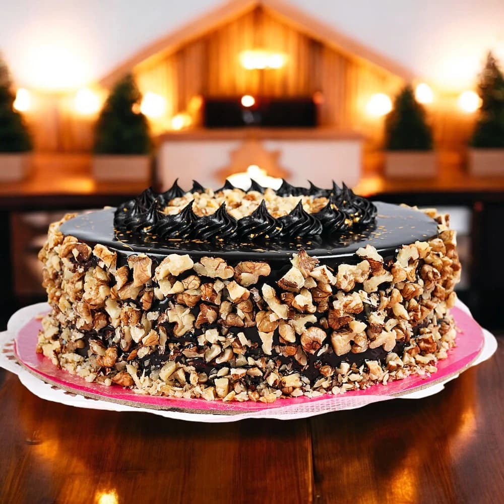 Yummy Walnut Chocolate Cake view 1