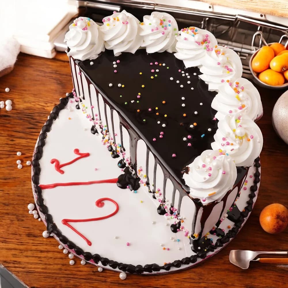 Half Sprinkling Cake view 1