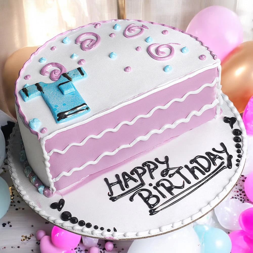 Half Birthday Cake view 1