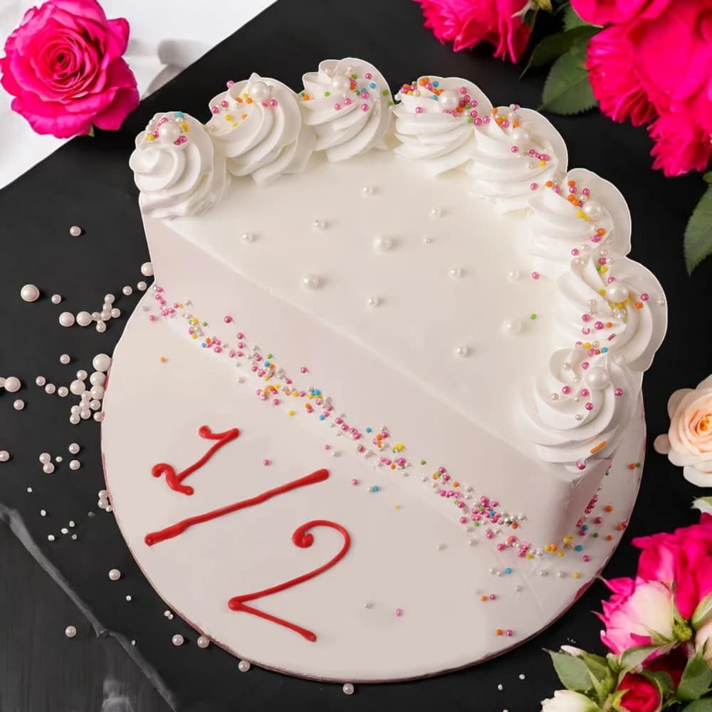 Creamy Half Vanilla Cake view 2