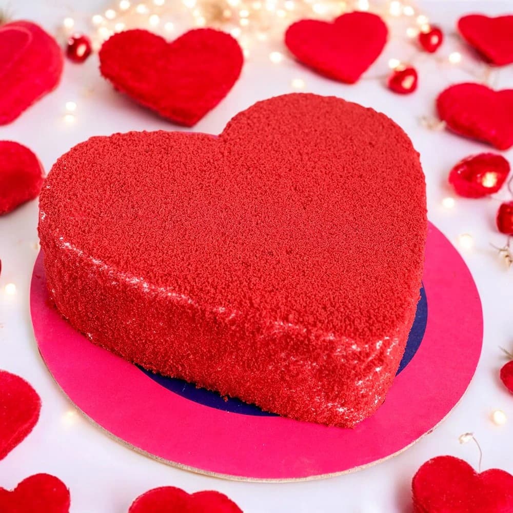 Love Expression Red Velvet Cake