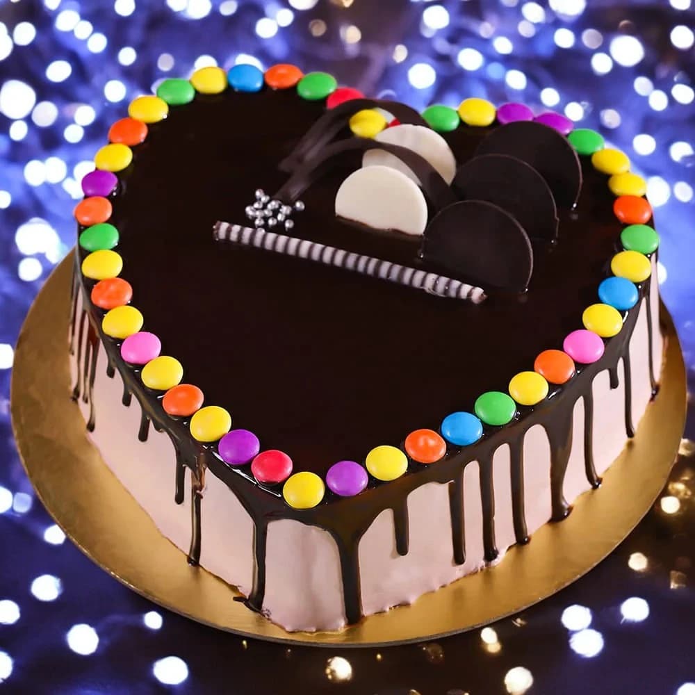 Sprinkled Gems Cake view 1