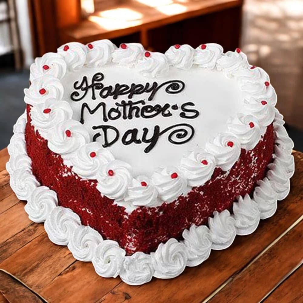 Heart Shape Cake for Mom