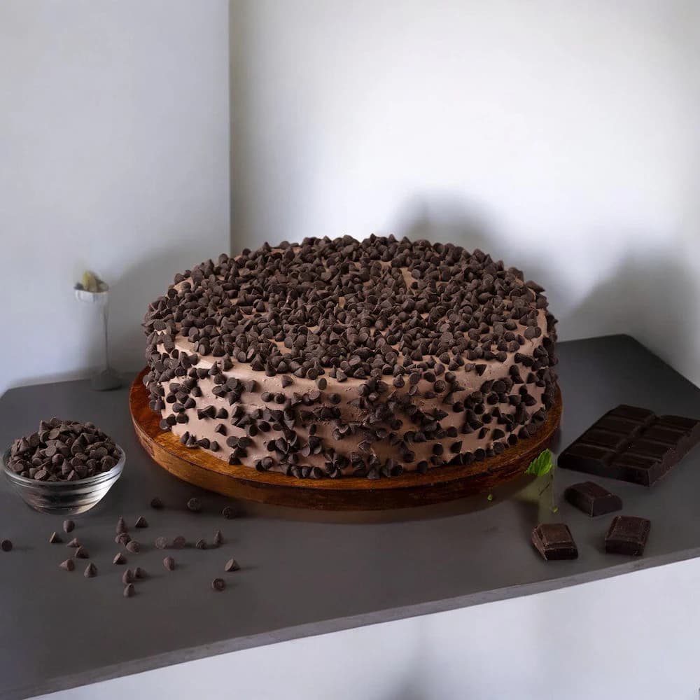 Choco chip Muddy Chocolate Cake