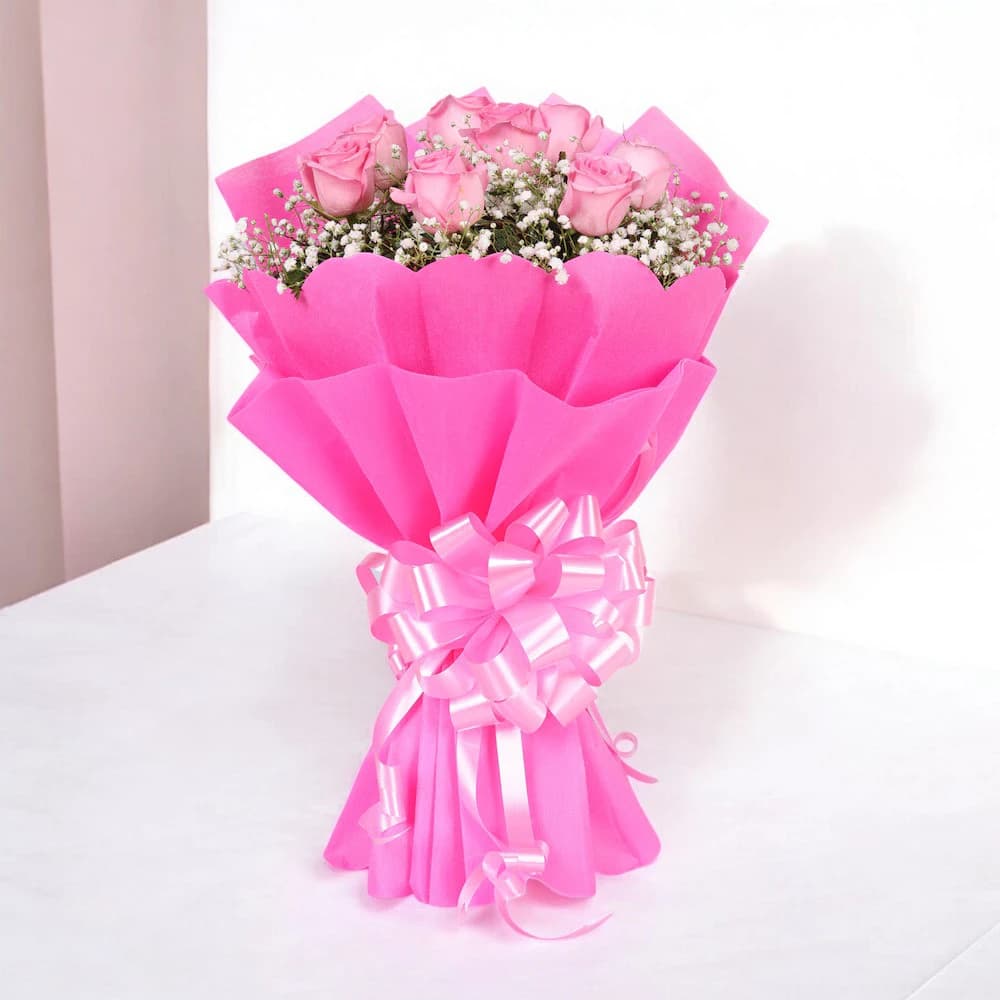 Exotic Pink Roses view 1