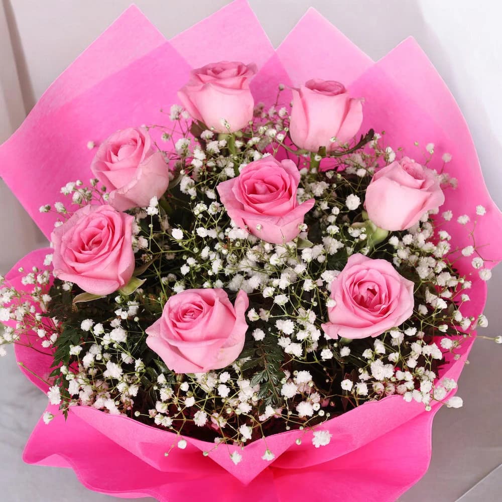 Exotic Pink Roses view 2