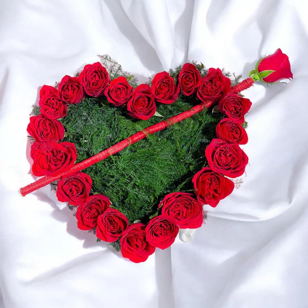 Rose In The Heart Arrangement view 2