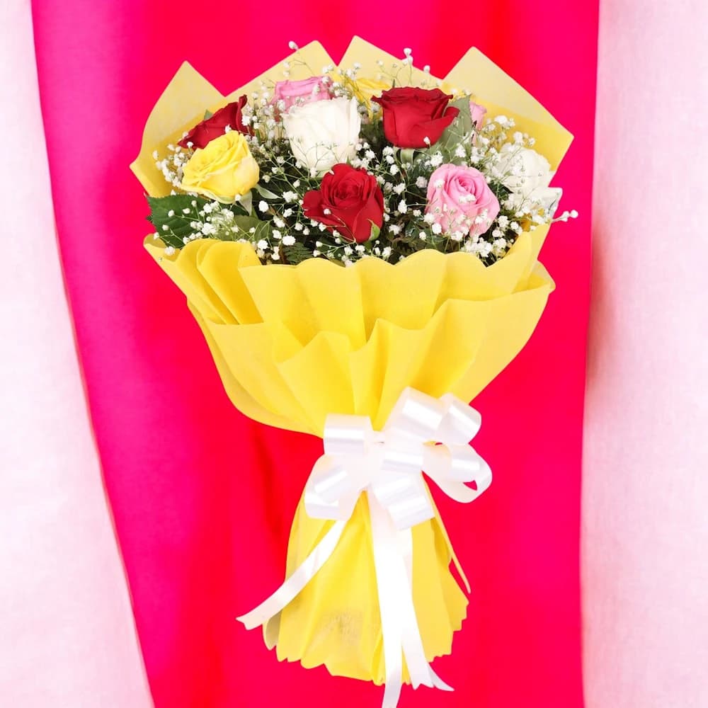 Elegant Mix Roses Bunch