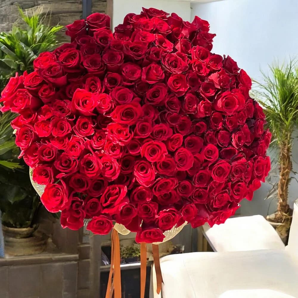 Red Rose Key to Heart view 2