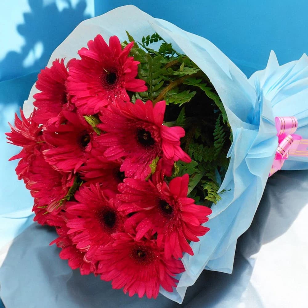 Serene Beauty A bunch of Pink Gerbera flowers