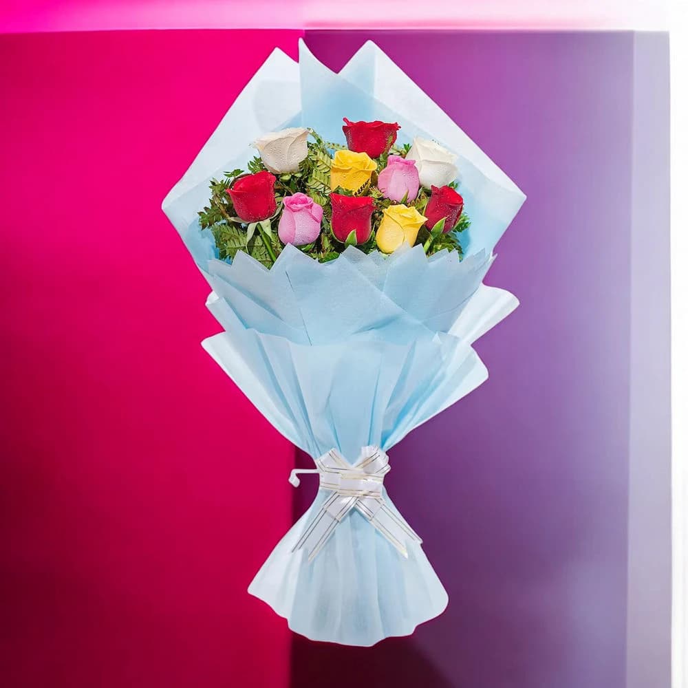 Glittery Love Roses Bouquet