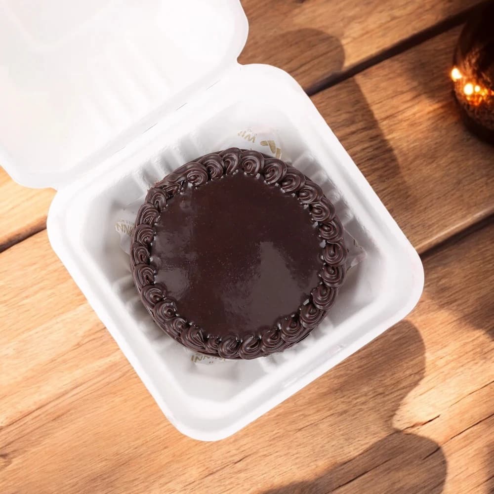 Mini Chocolate Round Shape Cake view 2