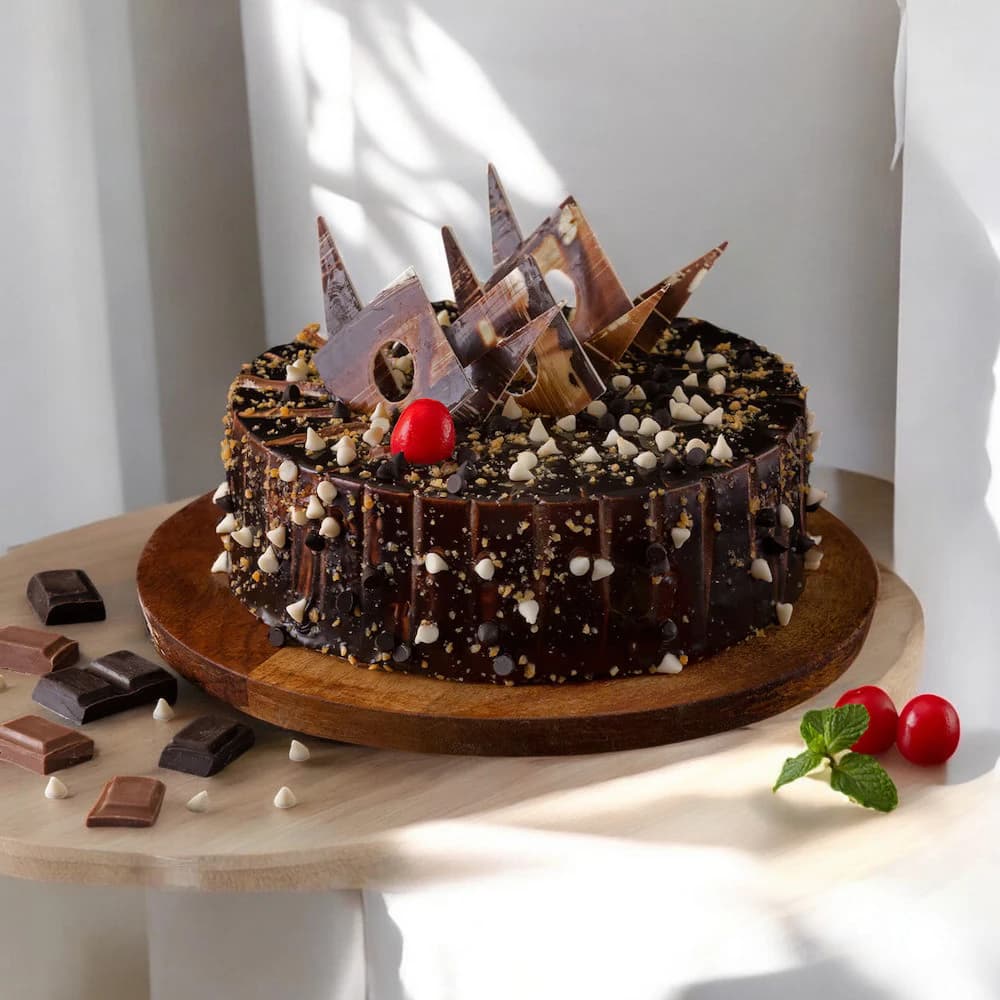 Charming Roses And Truffle Choco Cake Combo view 2