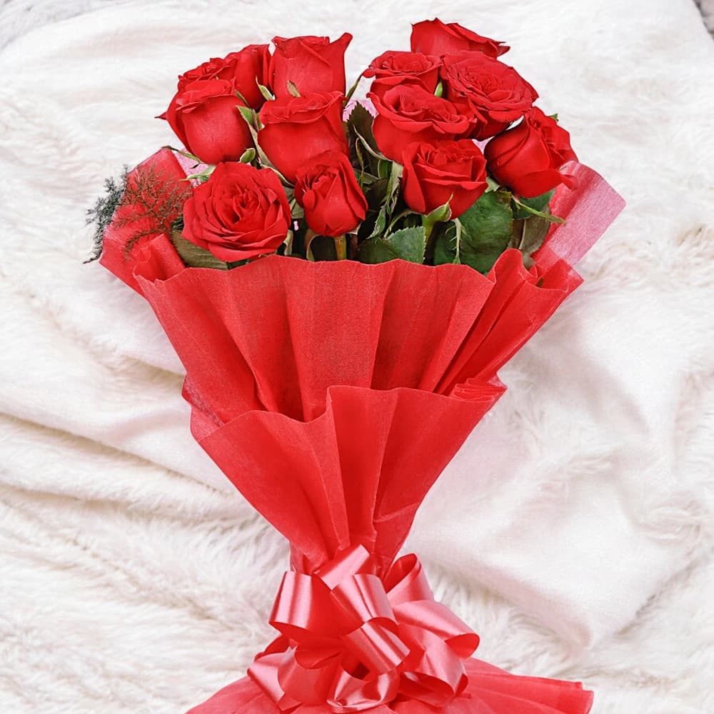 Red Roses with Teddy and Chocolate view 1