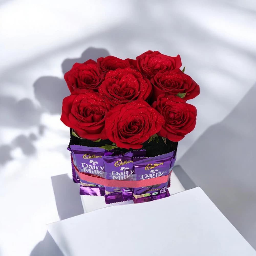 Lovely Chocolate Roses Bunch