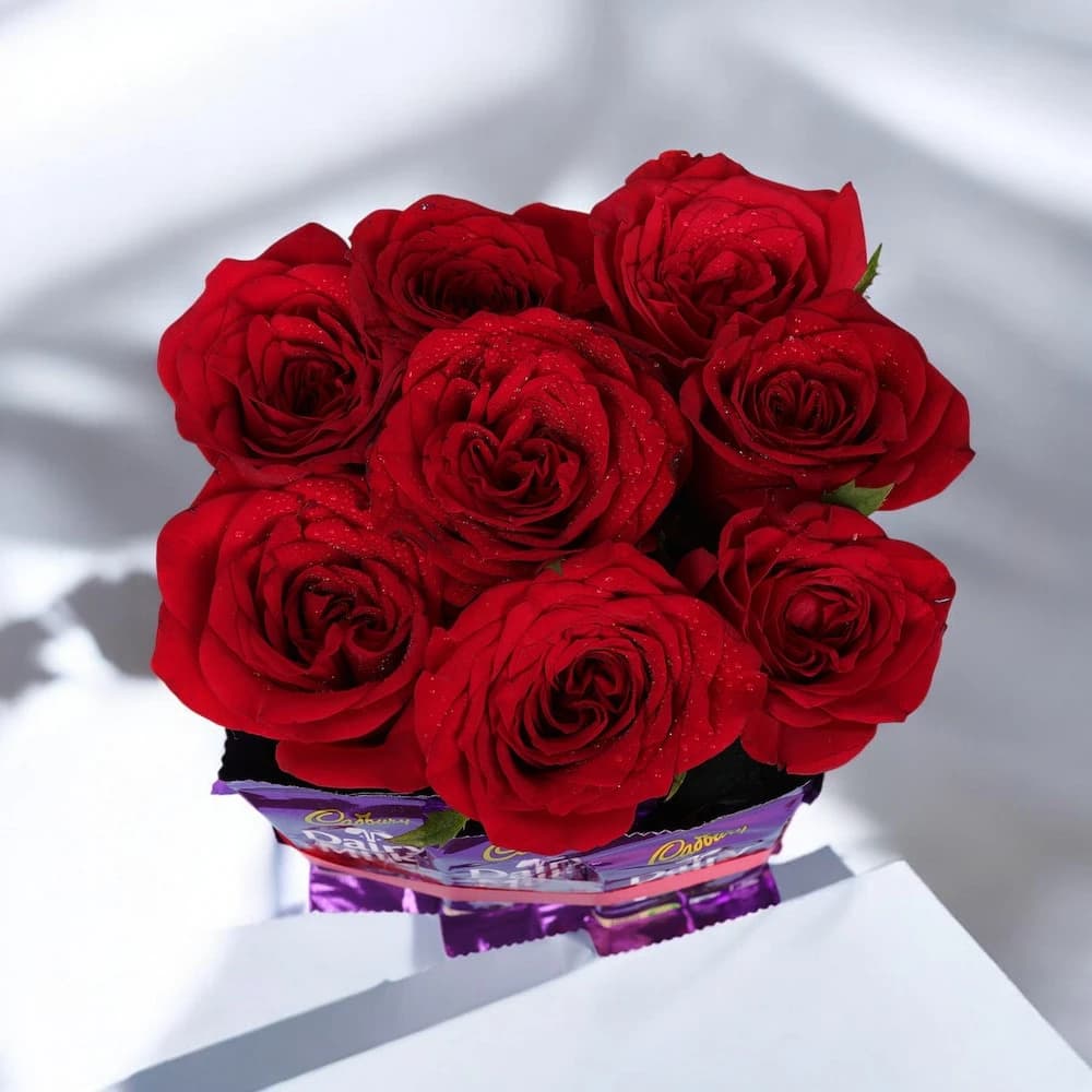 Lovely Chocolate Roses Bunch view 1
