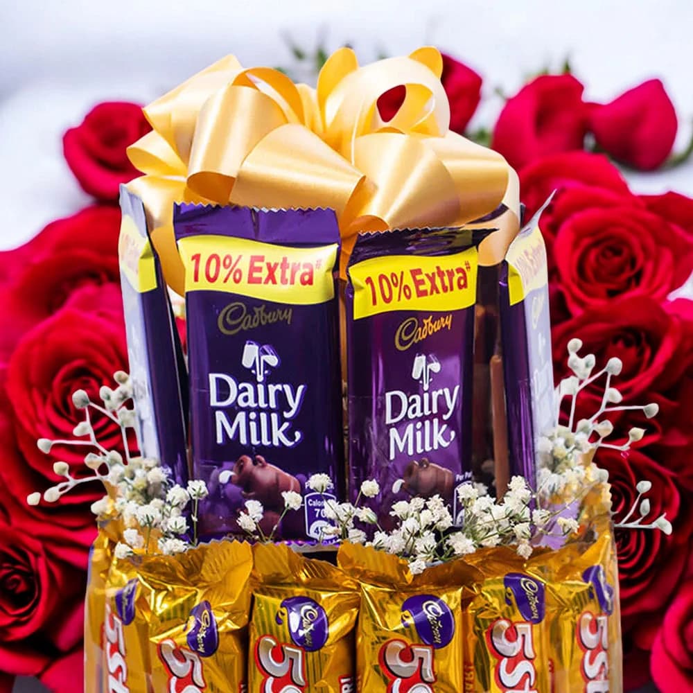 Two Layer Assorted Chocolate Arrangement view 2