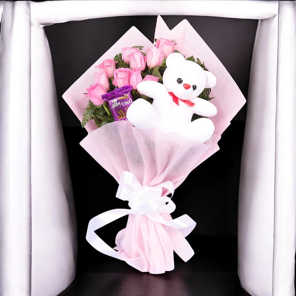 Wonderful Pink Roses Display view 2